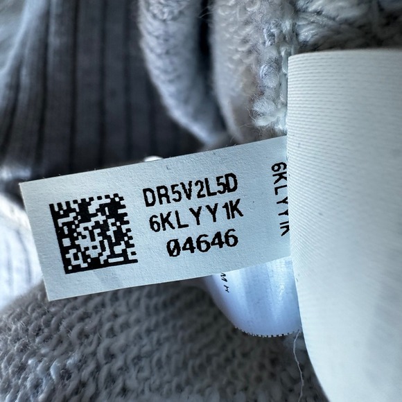 Aerie Sweater Cardigan Oversized V-Neck Button Front French Terry Grey Size XS - Picture 8 of 9